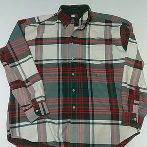 Vtg Tommy Hilfiger Button up